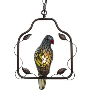 Clayre & Eef 5LL-6059 Lampa sufitowa Tiffany Parrot...