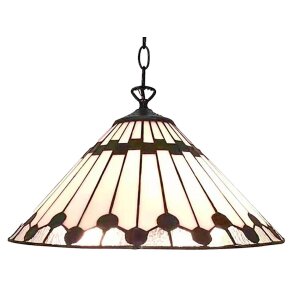 Clayre & Eef 5LL-6176 Lampa wisząca Tiffany biały,...