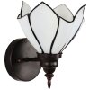 Clayre & Eef 5LL-6187 Lampa ścienna Tiffany beżowy, brązowy 23x17x19 cm E27-max 1x40W