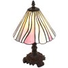 Clayre & Eef 5LL-6193 Lampa stołowa Tiffany różowy, niebieski Ø 20x34 cm E14-max 1x25W