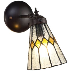 Clayre & Eef 5LL-6203 Lampa ścienna Tiffany Beige...