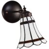 Clayre & Eef 5LL-6205 Lampa ścienna Tiffany biały, czerwony 17x12x23 cm E14-max 1x40W