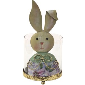 Clayre & Eef 64996 Lantern Rabbit Blue, Beige...