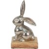 Clayre & Eef 6AL0056M Deco Rabbit kolor srebrny 11x10x20 cm