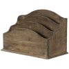 Clayre & Eef 6H2112 Stojak na listy brązowy 33x17x22 cm