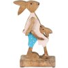 Clayre & Eef 6H2153 Deco Rabbit Brown, Blue 12x6x22 cm