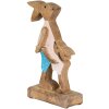 Clayre & Eef 6H2153 Deco Rabbit Brown, Blue 12x6x22 cm