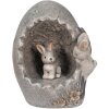 Clayre & Eef 6MG0022 Deco Egg Grey 33x25x21 cm