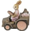 Clayre & Eef 6PR3554 Deco Rabbit Pink, Beige 13x7x12 cm