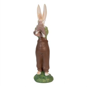 Clayre & Eef 6PR3566 Deco Rabbit Green, Pink 10x7x25 cm