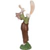 Clayre & Eef 6PR3566 Deco Rabbit Green, Pink 10x7x25 cm