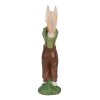 Clayre & Eef 6PR3566 Deco Rabbit Green, Pink 10x7x25 cm