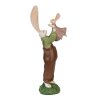 Clayre & Eef 6PR3566 Deco Rabbit Green, Pink 10x7x25 cm