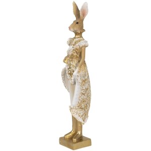 Clayre & Eef 6PR3603 Deco Rabbit kolor złoty, biały...