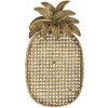 Clayre & Eef 6PR4774 Miska dekoracyjna Ananas w kolorze złotym 40x22x4 cm