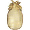 Clayre & Eef 6PR4774 Miska dekoracyjna Ananas w kolorze złotym 40x22x4 cm