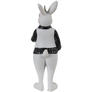 Clayre & Eef 6PR4784 Deco Rabbit Black (2) 4x4x10 - 4x4x10 cm