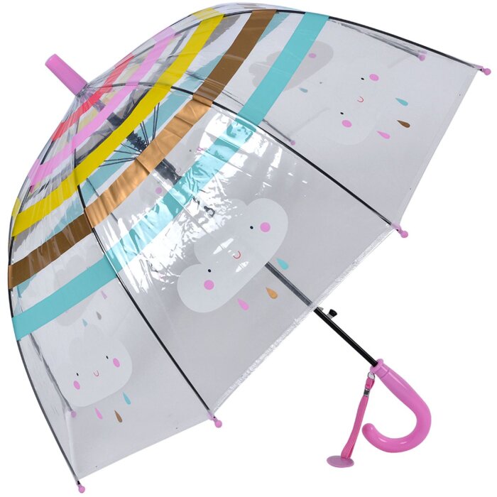 Clayre & Eef JZCUM0007P Parasol dziecięcy różowy Ø 50 cm