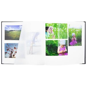 Panodia Photo Album Linea czarny 30x30 cm 60 białych stron