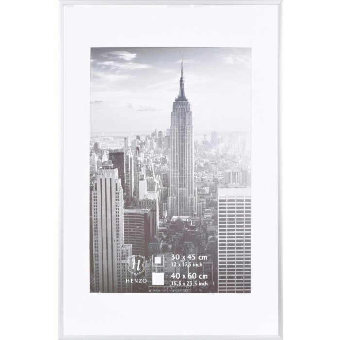 Ramka na zdjęcia Manhattan 40x60 cm srebrne aluminium