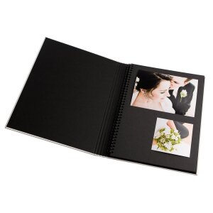 HNFD Album fotograficzny belda linen 22x29,7 cm ivory 30 czarnych stron