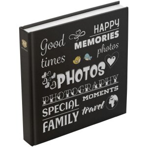 Henzo Jumbo Photo Album Wording czarny 30x30 cm 100...