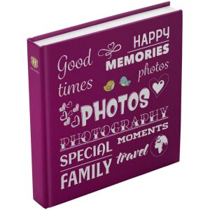 Henzo Jumbo Photo Album Wording bordowy 30x30 cm 100...