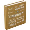 Henzo Jumbo Photo Album Wording żółty 30x30 cm 100 białych stron