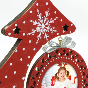 ZEP Christmas Tree Picture Frame Nestor red 6x6 cm (16x4,5x19 cm)