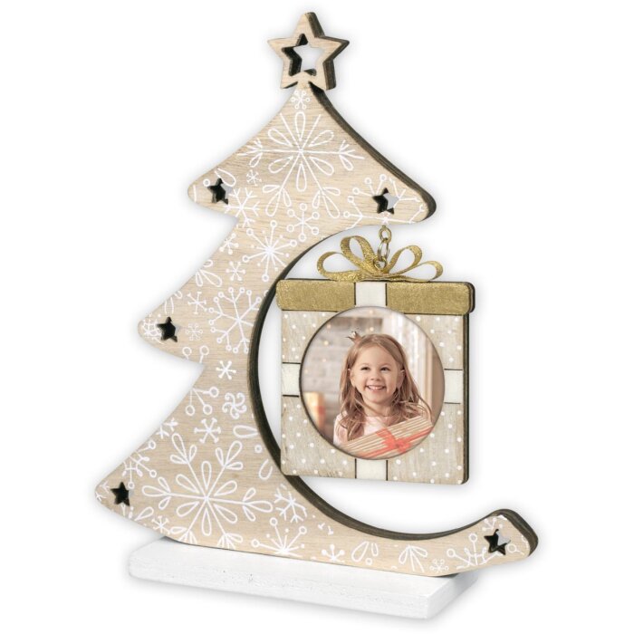 ZEP Christmas Tree Picture Frame Nestor brown 6x6 cm (16x4,5x19 cm)