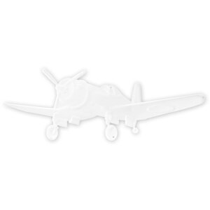 ZEP Znak metalowy PLANE 50x18x0,4 cm Dekoracja ścienna Samolot