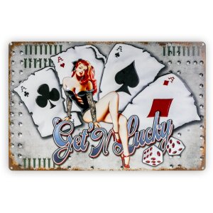 ZEP Znak blaszany ALES 40x27x0,4 cm Getn Lucky