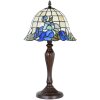 Clayre & Eef 5LL-1211 Lampa stołowa Tiffany Ø 29x53 cm E27-max 1x60W niebieski - beżowy