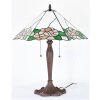 Clayre & Eef 5LL-1213 Lampa stołowa Tiffany 44x61x64 cm E27-max 2x60W biały - zielony