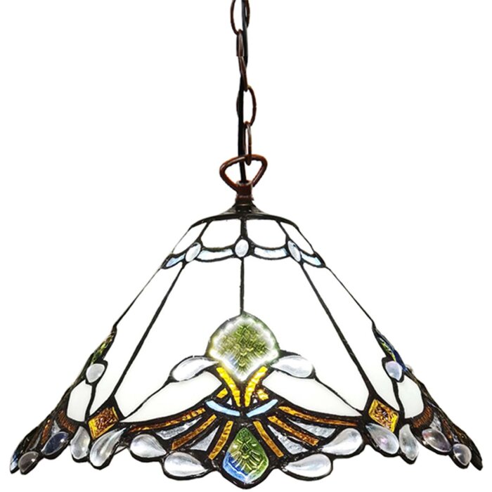 Clayre & Eef 5LL-6184 Lampa wisząca Tiffany Ø 31x107 cm E27-max 1x60W