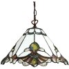 Clayre & Eef 5LL-6184 Lampa wisząca Tiffany Ø 31x107 cm E27-max 1x60W