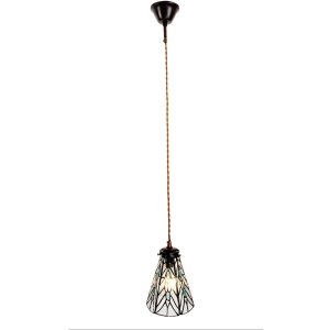 Clayre & Eef 5LL-6197 Lampa wisząca Tiffany Ø 15x115 cm E14-max 1x40W