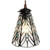 Clayre & Eef 5LL-6197 Lampa wisząca Tiffany Ø 15x115 cm E14-max 1x40W