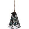 Clayre & Eef 5LL-6197 Lampa wisząca Tiffany Ø 15x115 cm E14-max 1x40W