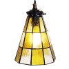 Clayre & Eef 5LL-6199 Lampa wisząca Tiffany Ø 15x115 cm E14-max 1x40W żółty - brązowy