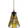 Clayre & Eef 5LL-6199 Lampa wisząca Tiffany Ø 15x115 cm E14-max 1x40W żółty - brązowy