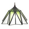 Clayre & Eef 5LL-6222 Lampa wisząca Tiffany Ø 31x107 cm E27-max 1x40W Green