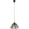 Clayre & Eef 5LL-6222 Lampa wisząca Tiffany Ø 31x107 cm E27-max 1x40W Green