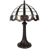 Clayre & Eef 5LL-6239 Lampa stołowa Tiffany Ø 31x43 cm E27-max 1x60W brązowy - beżowy