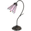 Clayre & Eef 5LL-6246 Lampa stołowa Tiffany 30x17x48 cm E14-max 1x25W Brązowy - Różowy