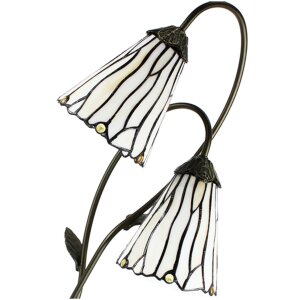 Clayre & Eef 5LL-6252 lampa stołowa Tiffany 35x18x61 cm E14-max 2x25W