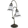 Clayre & Eef 5LL-6253 Lampa stołowa Tiffany 35x18x61 cm E14-max 2x25W brązowy - biały