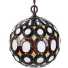 Clayre & Eef 5LL-6270 Lampa wisząca Tiffany Ø 20x116 cm E14-max 1x25W Żółty