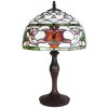 Clayre & Eef 5LL-6276 Lampa stołowa Tiffany Ø 30x49 cm E27-max 1x60W biały - zielony