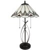 Clayre & Eef 5LL-6283 Lampa stołowa Tiffany Ø 39x69 cm E27-max 2x60W Beżowy